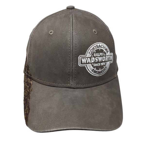 Contractors Engineers Ralph L. Wadsworth Baseball Cap Brown OS Adjustable Camo - Picture 1 of 9